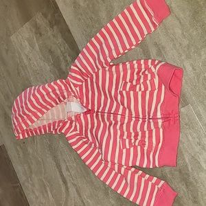 Circo Baby Hoodie – Coral Pink Striped Zip Up (18M)